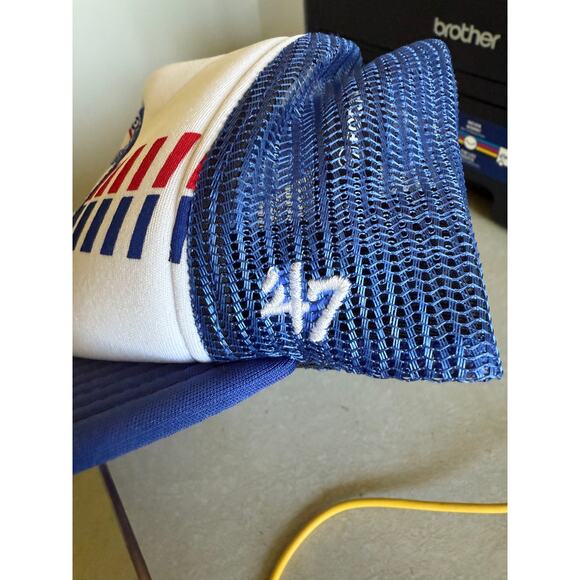 '47 Brand Montreal Expos Hat Mens Adjustable Blue Snapback Trucker MLB Retro New - Picture 2 of 4